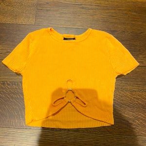 Cute, orange crop top